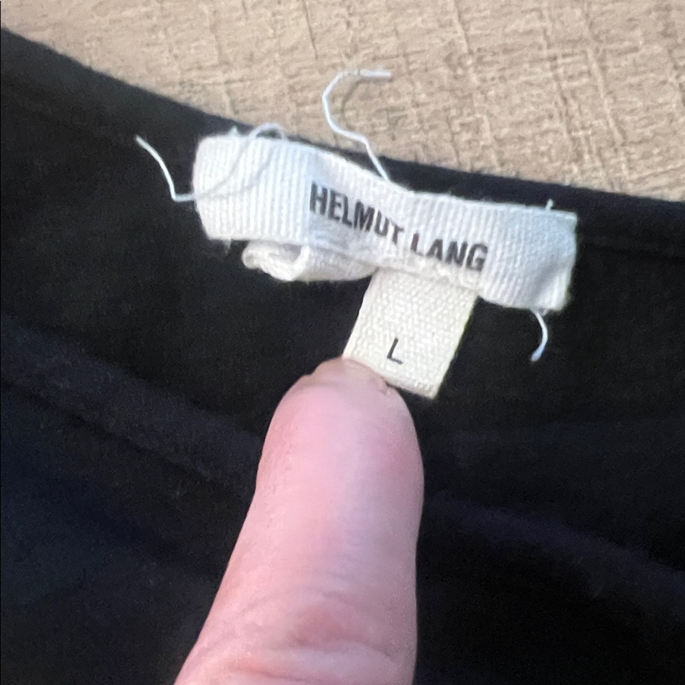 Helmut Lang Black Mini Dress size large - Picture 2 of 4